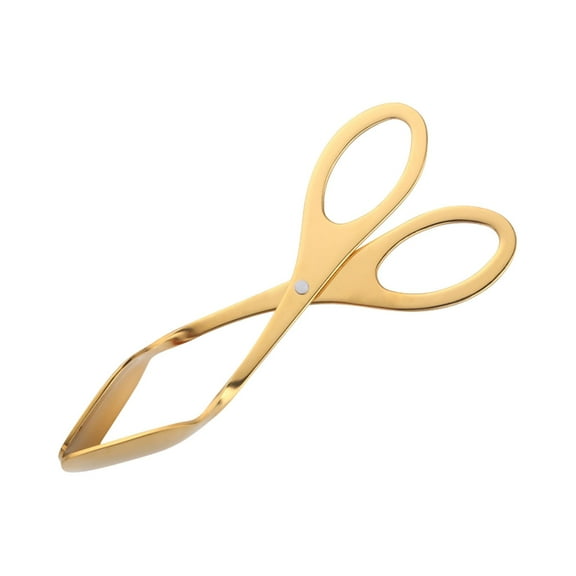 WEIWEIGG Stainless Steel Tongs, 18cm Scissor Design Kitchen Tongs, Ergonomic Grip, Heat-Resistant, for Steak, Eggs, Buffet, Cooking, Easy One-Hand Use, Durable, Kitchen Essentials