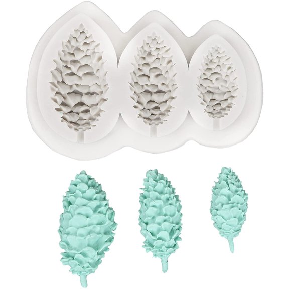 O'Creme Silicone Fondant Mold, Pine Cones
