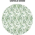 thumbnail image 3 of Round Tablecloth Sage Green Leaf Table Cloths Waterproof Table Cover for Wedding Party Dining Holiday Banquet, 3 of 6