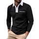 thumbnail image 1 of Gibobby Playera polo hombre Camisa de manga larga para hombre Camisa deportiva a juego con botones de color(BK1,XL), 1 of 3