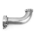 thumbnail image 1 of Adaptador de tubo de bajada de codo a prueba de herrumbre Universal 90 Anticorrosión Auto Downpipe V Brida de banda para 25in ID a 32in OD ANGGREK Otros, 1 of 8