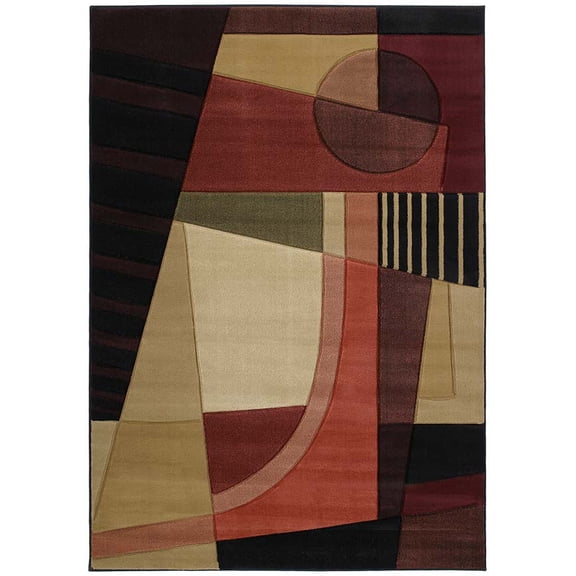 United Weavers Contours Area Rug 510-20745 Urban Angles Green 7' 10" x 10' 6" Rectangle