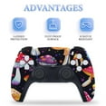 thumbnail image 4 of Skin Sticker for PS5 Slim Standard Disc Digital Edition Console and Controllers Decals for Playstation 5 (Mushroom,PS5 Slim), 4 of 5