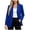 Blue, variant on Plus Size Blazers for Women Business Casual Long Sleeve Suit Jacket Lapel Open Front Work Blazer with Pocket
