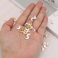 thumbnail image 3 of Uxcell Golden Jewelry Making Charm , 100 Pcs Alloy Moon Pendants DIY for Necklace, Bracelet, Earring, 3 of 6