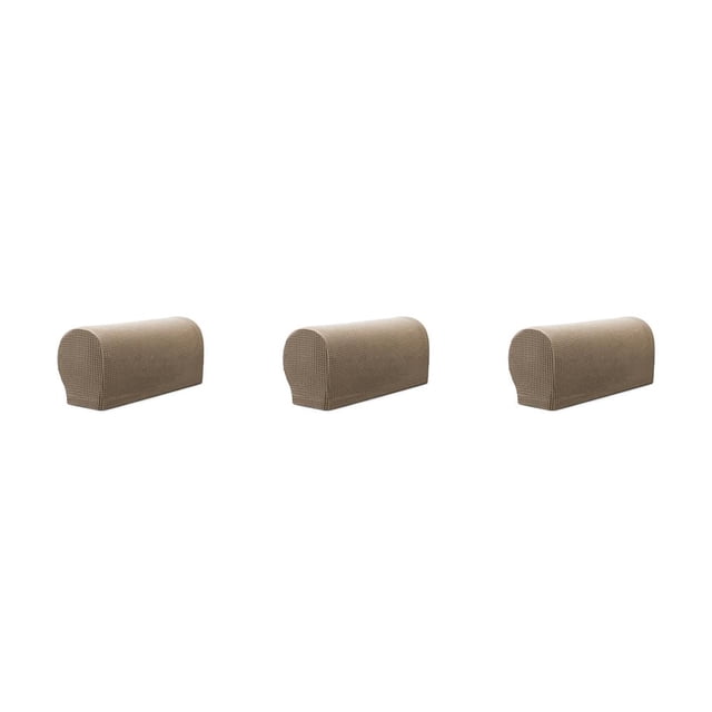 bedienty Removable Sofa Chair Protector Elastic Armchair Covers Armrest Cover Breathable Couch Guard Slipcover for Living Room 3Set
