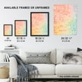 thumbnail image 4 of Sunset On Sea Gradient Pastel Abstract Artwork Geometric Minimalist Unframed Wall Art Print Poster Home Decor Premium, 4 of 5