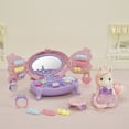 thumbnail image 2 of Calico Critters Pony's Vanity Dresser Set, Dollhouse Compact Playset with Figure and Accessories, 2 of 5