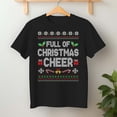 thumbnail image 2 of Full Of Christmas Cheer Ugly Sweater Xmas Couples – T-Shirt, Hoodie & Sweatshirt – Holiday Apparel – Couples or Family, 2 of 6