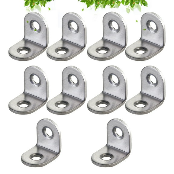 20 Pcs Right Angle Bracket L Shape Angle Bracket Machine Screws Sewer 20mm Metal Angle Brackets Angle Bracket Silver