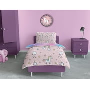 Your Zone 12\ Quartz Unicorn Pink Glitter Indoor Wall Clock, Easy Installation