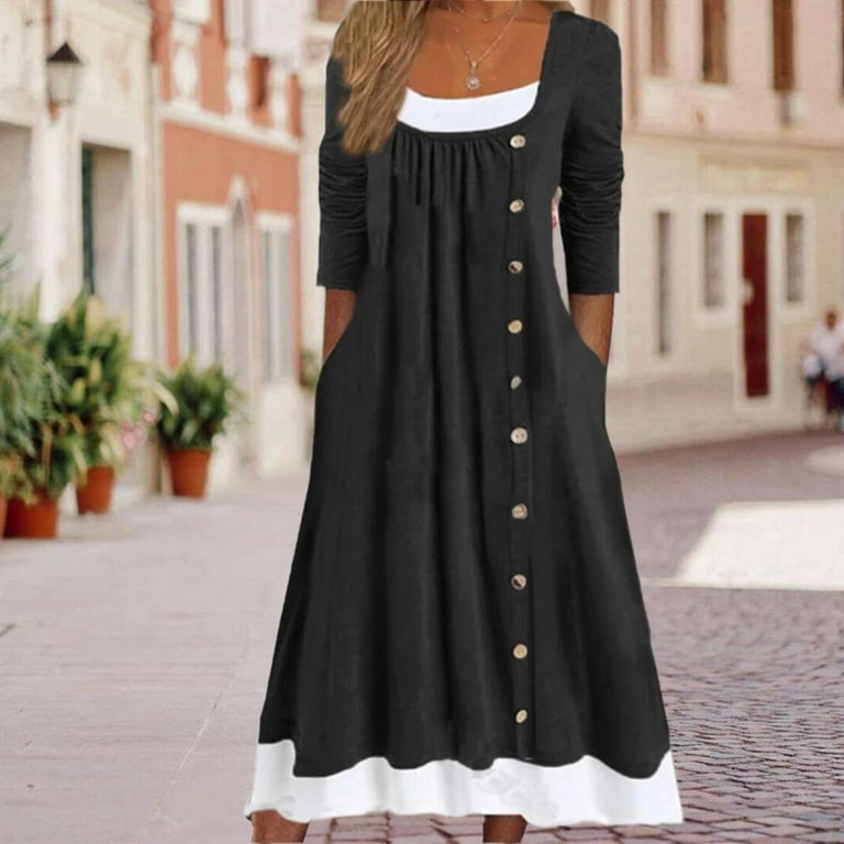 Black colour top matching dress