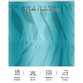 thumbnail image 5 of Teal Ombre Wrap Around Bed Skirts for California King Bed 18" Drop,Bed Skirt with Adjustable Elastic Belt Dust Ruffle Bed Valance for Bedroom Modern Abstract Art Farmhouse Gradient Bed Frame Cover, 5 of 7