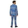 thumbnail image 3 of Suitmeister Men's Suits Christmas Blue Nordic - S Blue, 3 of 6
