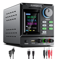 thumbnail image 1 of KUAIQU 30V 10A DC Power Supply Variable, Bench Power Supply with Memory Storage & Encoder Knob Output Switch & Lock Button Colour Display Adjustable Regulated Supplies for Battery Charging, 1 of 7