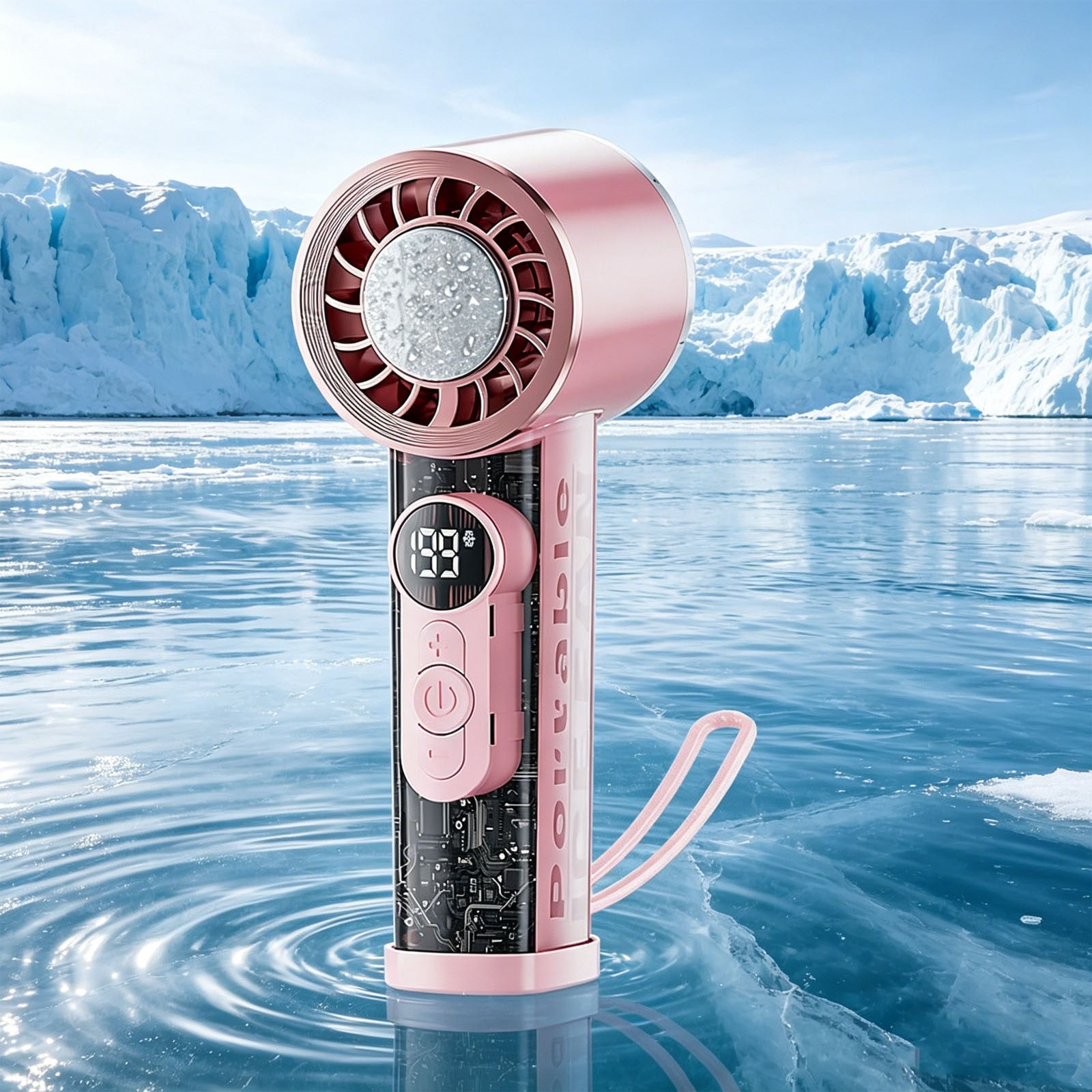 Desktop Air Cooler Fan With Spray Mist Cooling System 6 Speed Digital Display Oscillating Fan Ice Cooling Large Water Tank Strong Wind Rapid Cooling Relief, For Home Office Bedroom Summer Use