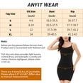 thumbnail image 2 of Anyfit Wear Adjustable Spaghetti Strap Dresses for Women Full Slip Cami Short Dress Slim Fit Stretch Under Dress of 2 Pack, 2 of 7