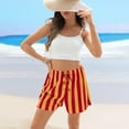 thumbnail image 4 of Women's Summer Beach Lounge Shorts Casual Striped High Waisted Sleep Pajama Shorts, 4 of 7
