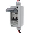 thumbnail image 1 of Solar Panel Disconnect Switch, IP65 Water Proof 40A 35mm Guide Rail 2P Circuit Breaker Box  for Home Outdoor RV, 1 of 7