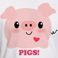 thumbnail image 3 of CafePress - Kawaii I Love Pigs Fitted T Shirt - Fitted T-Shirt, Vintage Fit Soft Cotton Tee, 3 of 4
