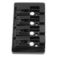 thumbnail image 3 of Puente de bajo en forma de L Accesorio de puente de bajo eléctrico de metal de alta masa de 4 cuerdas para instrumento musical Negro, 3 of 5