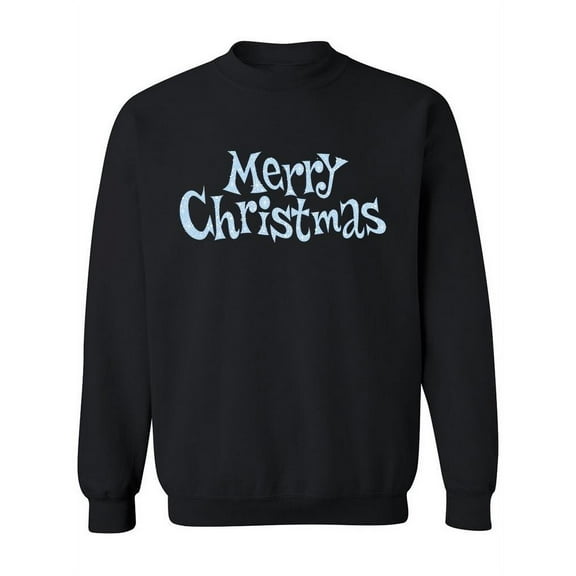 Merry Christmas Design. Sweatshirt Women - Women Sweatshirt, Black, Large