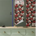 thumbnail image 5 of Ambesonne Skulls Roses Peel & Stick Wallpaper for Home, Romantic and Gothic, 13"x36", Jade Green and Dark Coral, 5 of 5