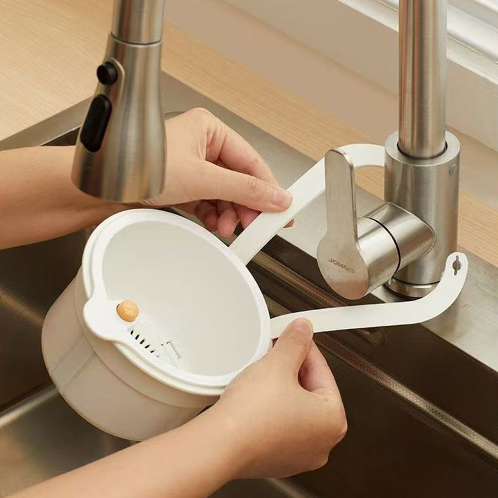 Small Sink Organizers Dish Drying Rack Strong Plastic Basket for Food Scraps