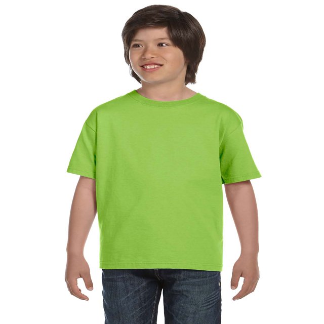 Hanes T-Shirt Col Rond ComfortSoft Sans Étiquette pour Garçons, Style 5480