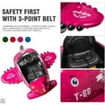 thumbnail image 4 of TOBBI 12V Airplane Electric Kids Ride On Toy w/ Joystick Control, Rose Red, 4 of 5