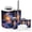 Color 1, variant on Bathroom Accessory Set 6 Piece with Vibrant Cosmic Nebula Stars Galactic Clouds Galaxy Toothbrush Holder, Soap Dispenser, Soap Dish, Trash Can with Lid, Toothbrush Cup, Toilet Brush Holder