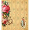 thumbnail image 3 of Vintage Duvet Cover Set, Country House Themed Romantic Image with Retro Romantic Roses, Decorative 2 Piece Bedding Set with 1 Pillow Shams, Twin Size, Sand Brown Pale Pink, by Ambesonne, 3 of 3