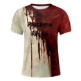 thumbnail image 4 of Playeras Hombre Gimnasio Hombres Letras Teñidas Cuello Redondo Manga Corta Camiseta Casual Tendencia Suelta Y Cómoda Superior, 4 of 4