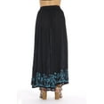 thumbnail image 2 of Batik Skirt (Black / Turquoise, Small), 2 of 3