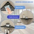 thumbnail image 5 of 10 in Matte Black Corner Wall Shelf Set of 2, Floating Corner Shelves for Wall, 304 Stainless Steel Shower Storage Shelves for Bathroom, No Drilling, 5 of 8