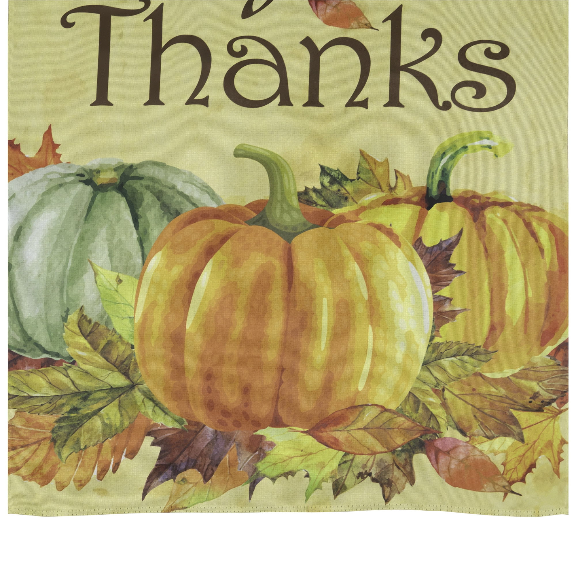 Give Thanks Autumn Harvest Outdoor House Flag 28" x 40"