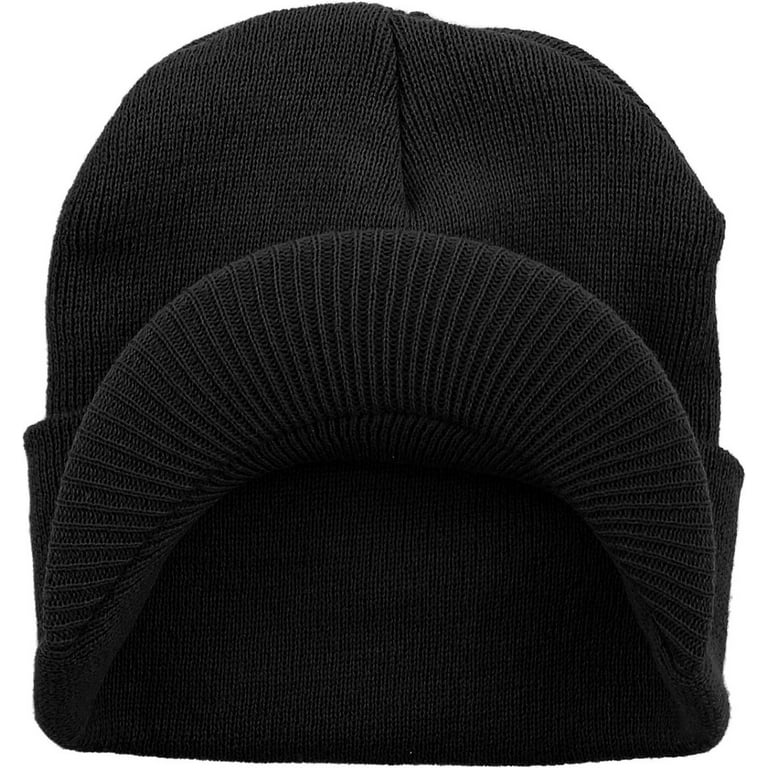 Visor Beanie Skully High Quality Made in USA Winter Hat