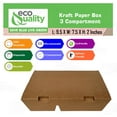 3 Compartment Take Out Food Kraft Brown Paper Take Out Boxes