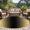 thumbnail image 4 of Round Rugs 6Ft, Yellow Black Ombre Round Area Rug Washable Indoor Throw Carpet, Modern Gradient Abstract Art Soft Non Slip Circle Rug for Office Cabinet Home Decor Aesthetic, 4 of 8