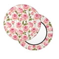 thumbnail image 2 of Fotbe Rose Flowers Stool Covers Round,Waterproof Round Bar Stool Covers Bar Chair Covers Washable Stool Cushion Slipcover for 12-14 Inch Chair-12 inch, 2 of 7