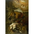 thumbnail image 3 of Domenico Tintoretto 11x14 Black Modern Framed Museum Art Print Titled - Tancred Baptizing Clorinda (1586-1600), 3 of 5
