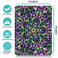 thumbnail image 5 of Spiritual Pet Placemat - Fusion of Colors Mandala Dog Bowl Mat, Non-Slip Rubber Bottom, Large Coverage Area, 5 of 7