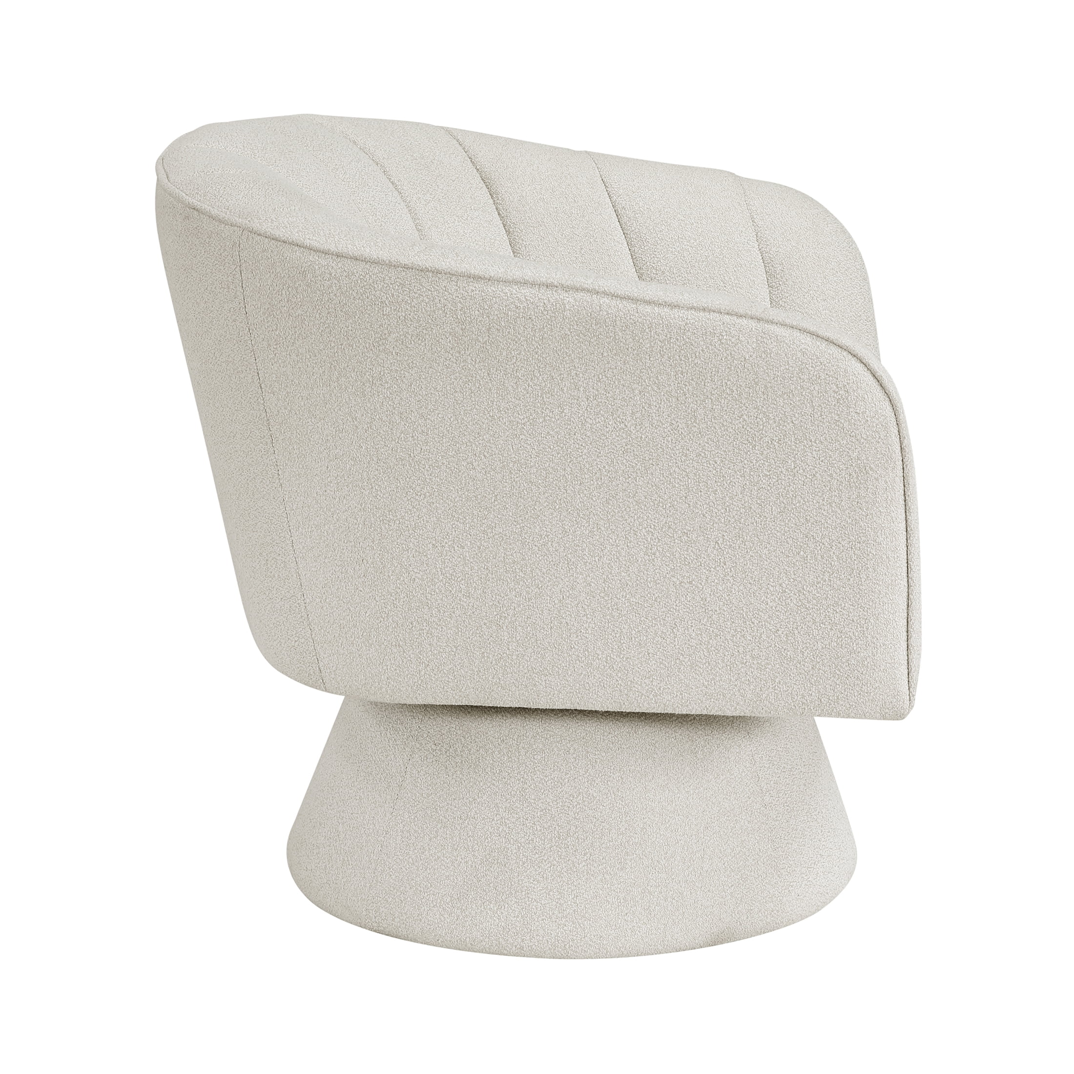 OakvillePark Liora Vale Boucle Swivel Barrel Chair, Beige