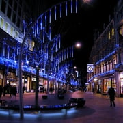 Meteor Shower Lights - 10 Tubes 540 LED Cascading Rain Lights, 20 Blue Falling Snow Effect for Christmas, Wedding, Garden Decor