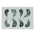 thumbnail image 1 of Feather Cutting Board, Bohemian Style Composition of Feathers Monochrome Arrangement of Motifs, Decorative Tempered Glass Cutting and Serving Board, Small Size, Black White, by Ambesonne, 1 of 1