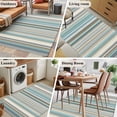 thumbnail image 5 of 2.7'x5' Area Rugs, Light Blue Striped Indoor Outdoor Area Rug for Living Room Bedroom, Farmhouse Thin Line Modern Abstract Art Washable Bathroom Rugs Kitchen Floor Carpet Mats Home Decor Aesthetic, 5 of 8
