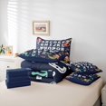 thumbnail image 6 of Homewish English Letters Aplhabet 7 Pieces Bedding Comforter Set,Kids Learning Full Bedding Set,Cute Mermaid Princess Fitted Sheet Flat Sheet For Girls Kids,Breathable Home Decor Reversible, 6 of 8