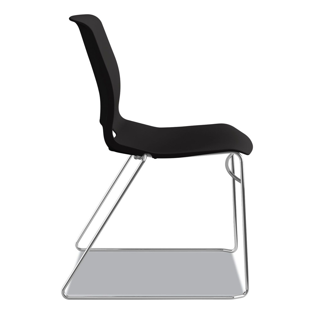 HON - HMS1.N.ON.Y - Motivate High-Density Stacking Chair, Onyx/Black, Base: Chrome, 4/CT - image 3 of 11