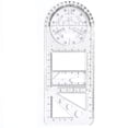 thumbnail image 1 of CEHVOM Multifunctional Student Math Ruler,Multifunctional Rotatable Active Math Ruler Drawing Template, 1 of 1