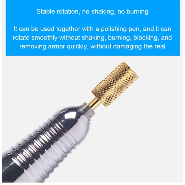 stanreset Embout de Polisseuse pour Ongles en Acier Remplacement Portable Fournitures de Manucure Pièces de Rechange Modifiées TTP
